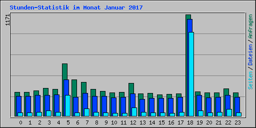 Stunden-Statistik im Monat Januar 2017