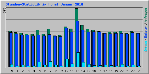 Stunden-Statistik im Monat Januar 2018