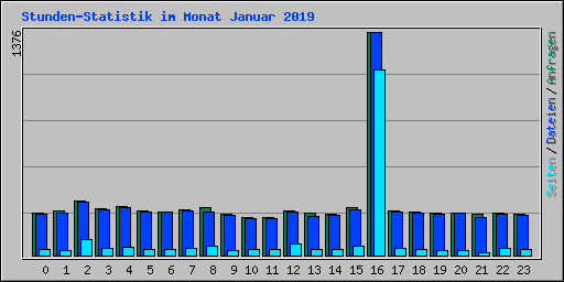 Stunden-Statistik im Monat Januar 2019