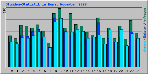 Stunden-Statistik im Monat November 2020