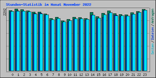 Stunden-Statistik im Monat November 2022