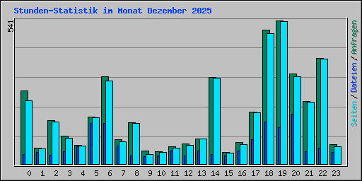 Stunden-Statistik im Monat Dezember 2025