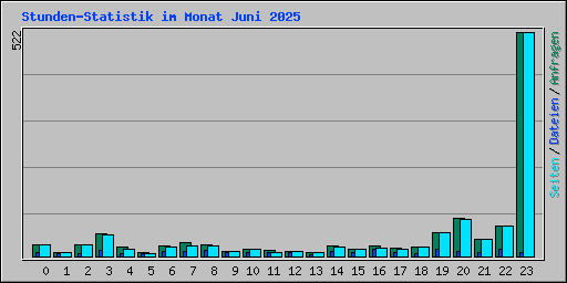 Stunden-Statistik im Monat Juni 2025