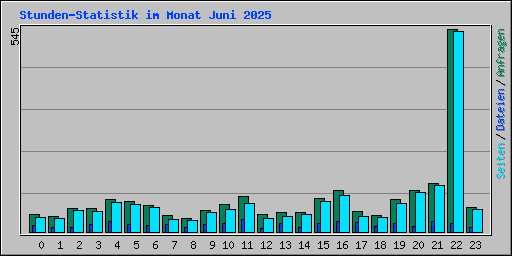 Stunden-Statistik im Monat Juni 2025