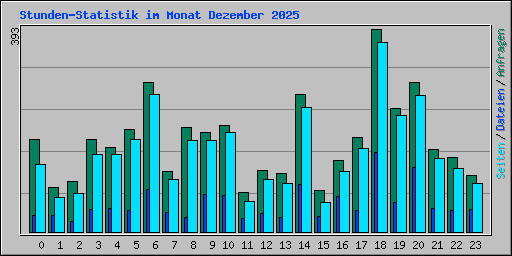 Stunden-Statistik im Monat Dezember 2025
