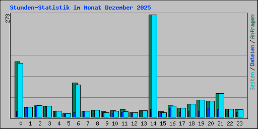 Stunden-Statistik im Monat Dezember 2025